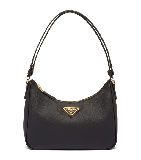 prada leather shoulder bag with strap|prada nylon shoulder bag price.